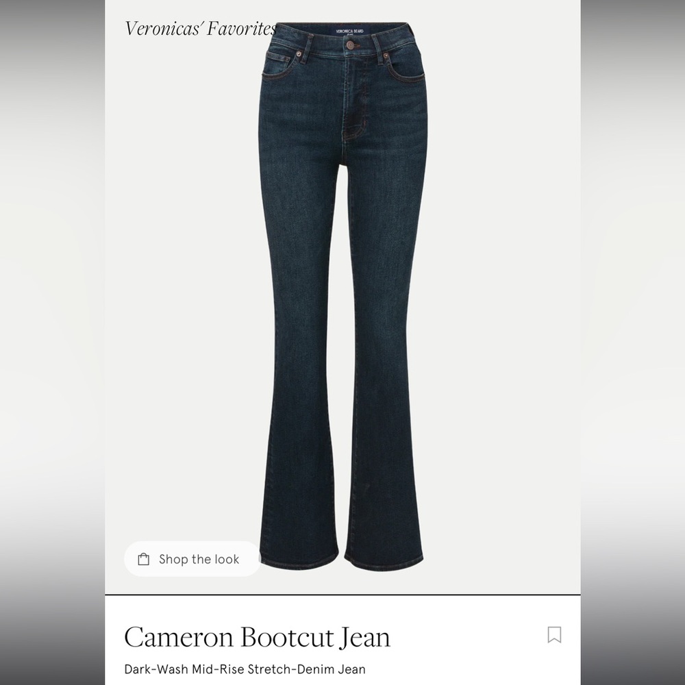 Veronica Beard Cameron Bootcut Jean - Army Green